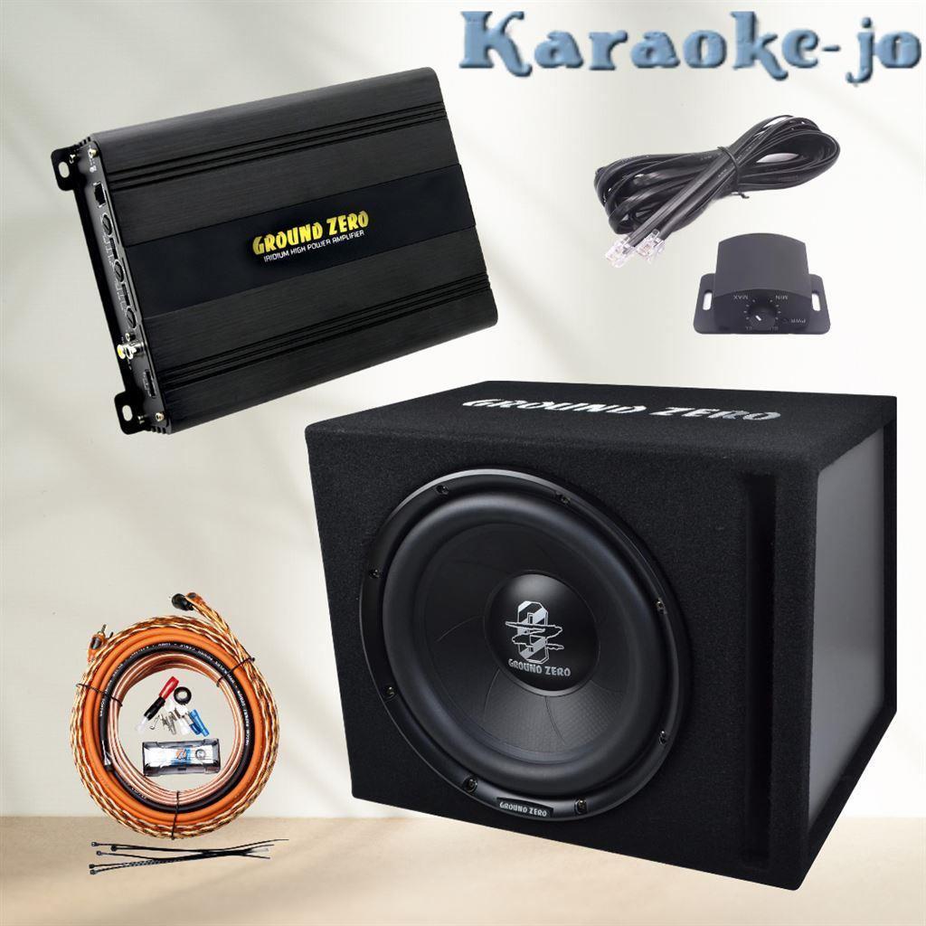 Ground Zero GZIA 200.2 versterker + Subwoofer + Kabelset, Auto diversen, Autospeakers, Ophalen of Verzenden, Nieuw