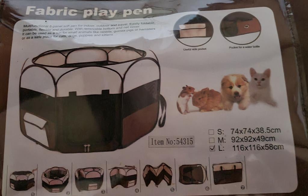 Puppyren opvouwbaar, Dieren en Toebehoren, Hondenbenches, Ophalen of Verzenden