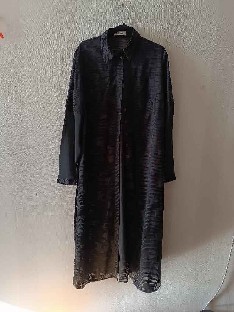 Transparante strandjurk zwart (l-xl) Betty Barclay, Kleding | Dames, Zwart, Maat 42/44 (L), Betty Barclay, Ophalen of Verzenden