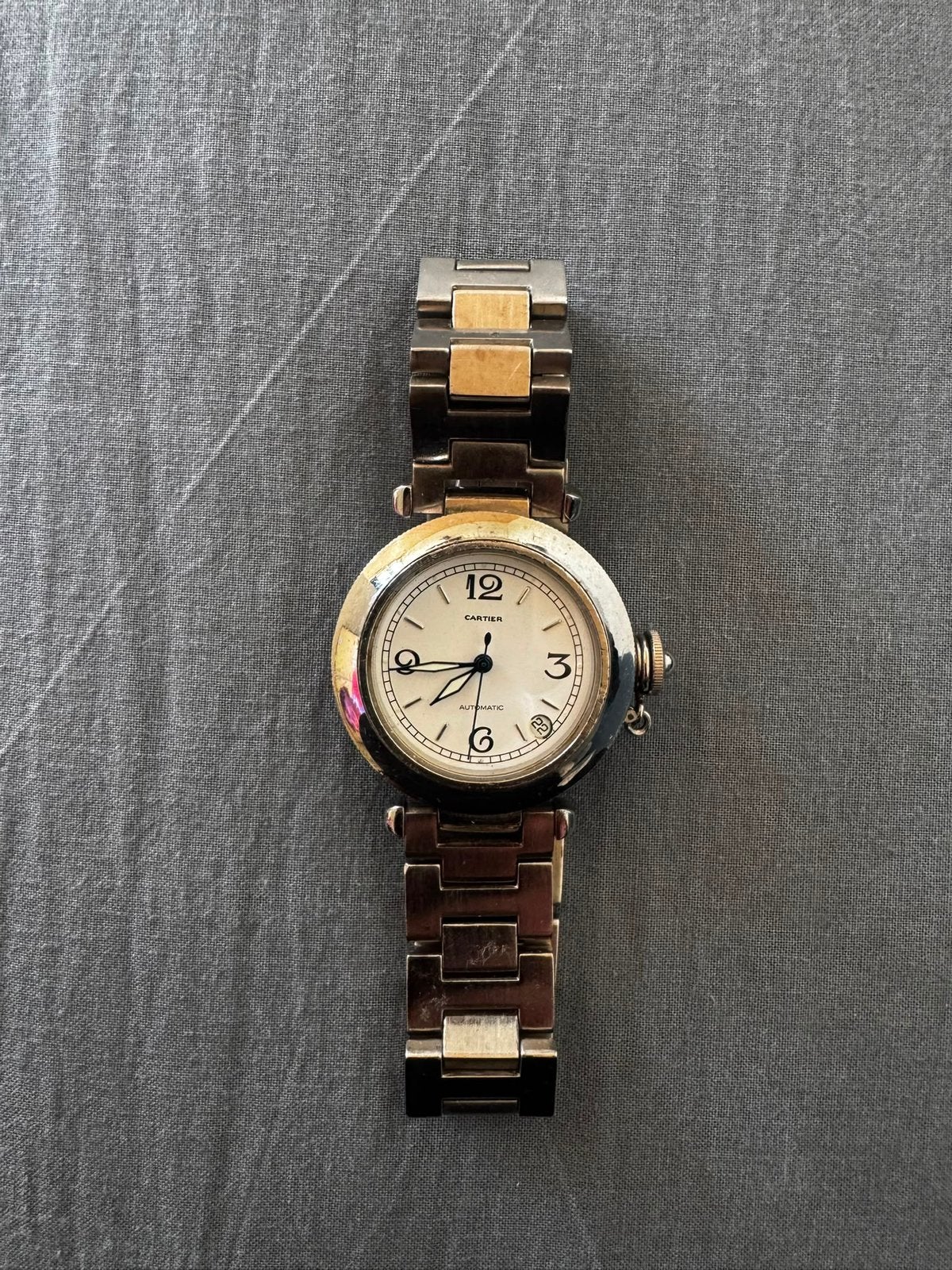 Dameshorloge Cartier-stijl – automatisch uurwerk, Handtassen en Accessoires, Horloges | Dames, Ophalen of Verzenden, Gebruikt