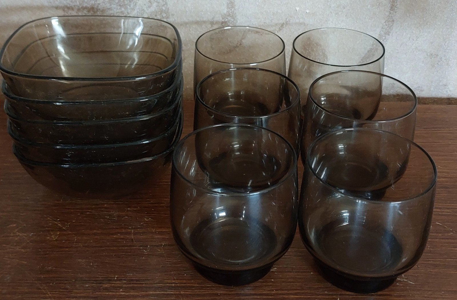 6 bols en verre, Enlèvement ou Envoi