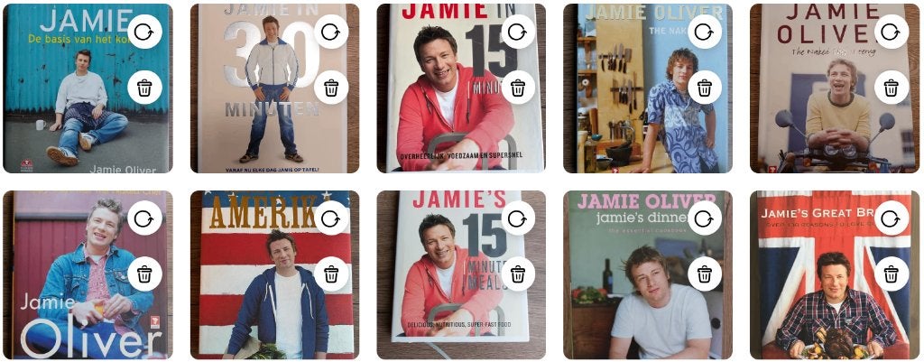 10x Jamie Oliver kookboeken + Jamie Oliver mokken, Livres, Enlèvement ou Envoi, Autres types, Comme neuf, Jamie Oliver