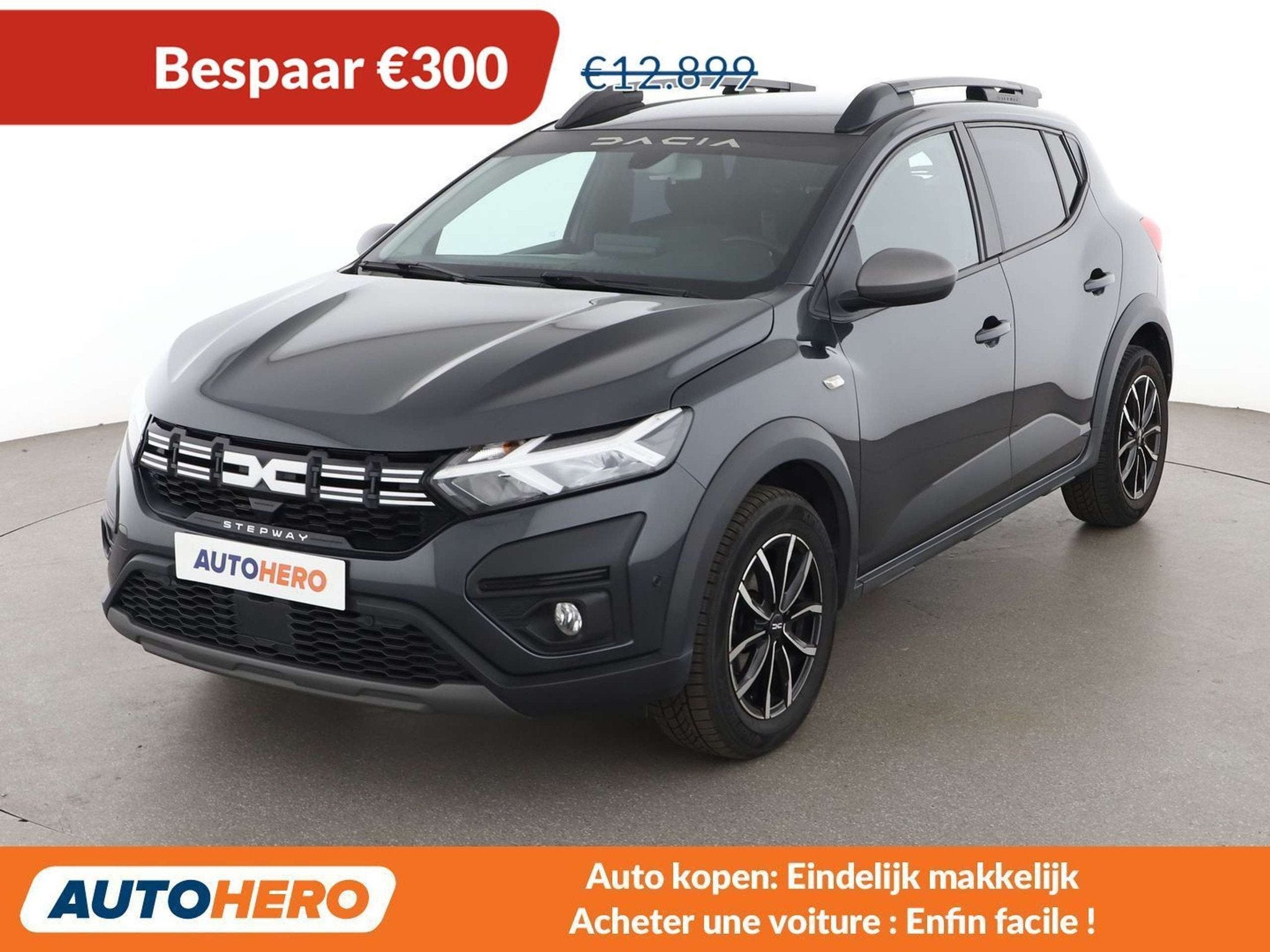 Dacia Sandero 1.0 TCe Stepway Expression (bj 2023), Auto's, Voorwielaandrijving, Stof, Gebruikt, 91 pk