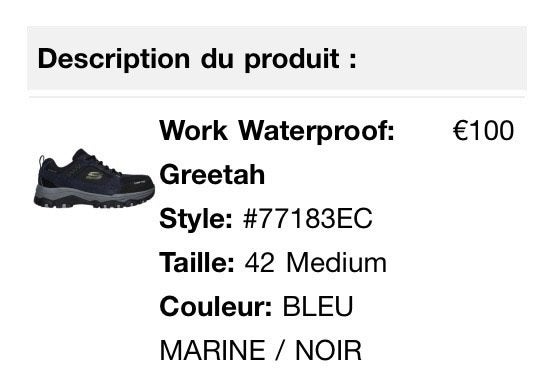 SKECHERS WORK waterproof security top NEW, Neuf, Chaussures de travail, Enlèvement, Sketchers