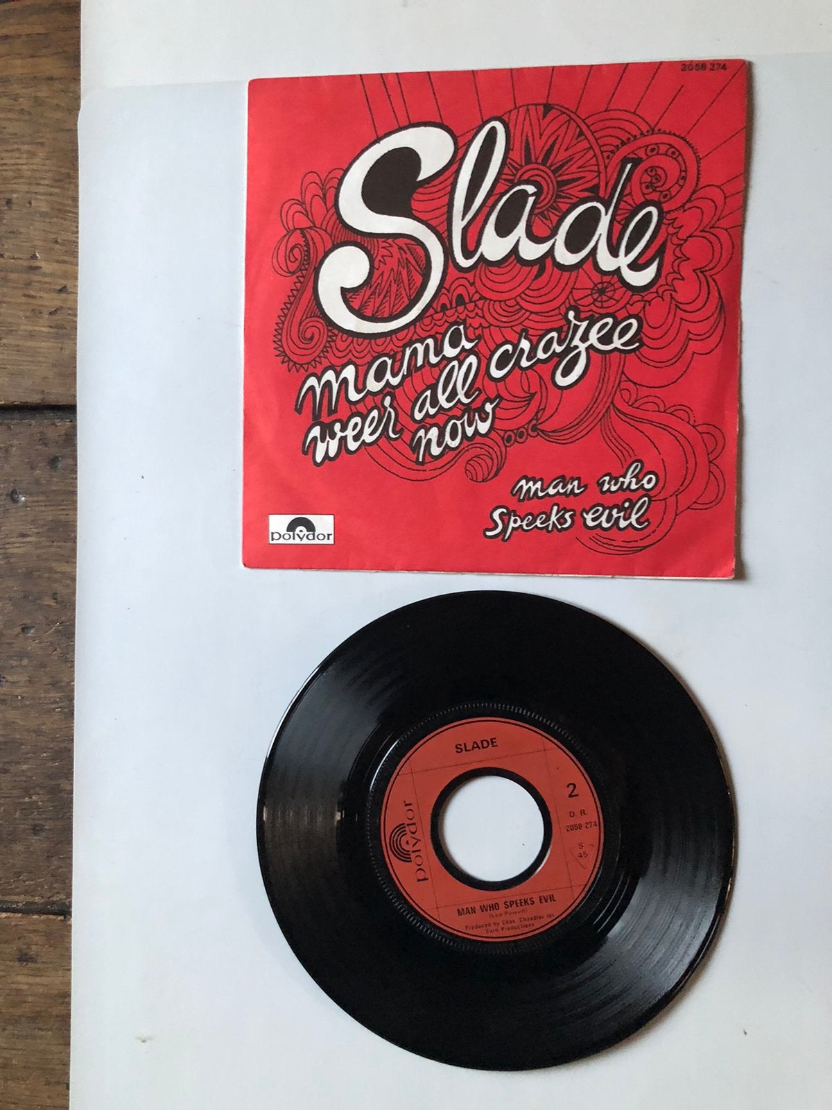 Slade : Mom Again Call Crazee Now (1972 ; NM), Envoi, Comme neuf
