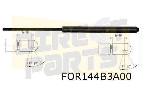 Ford Fusion (-9/12) Gasveer achterklep OES! 1212586, Neuf, -, -, Ford