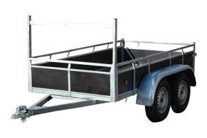 Aanhangwagen dubbelasser ongeremd te huur turnhout 500kg, Auto diversen, Ophalen, Zo goed als nieuw