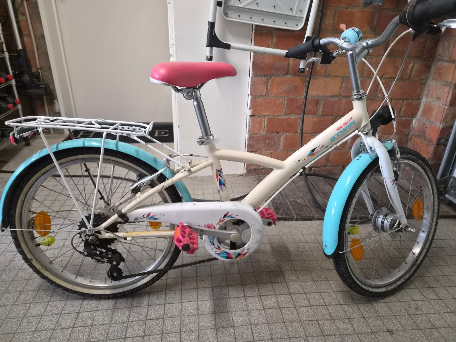 meisjesfiets btwin misti girl 520, Fietsen en Brommers, Ophalen, 20 inch of meer, Gebruikt, Velgrem