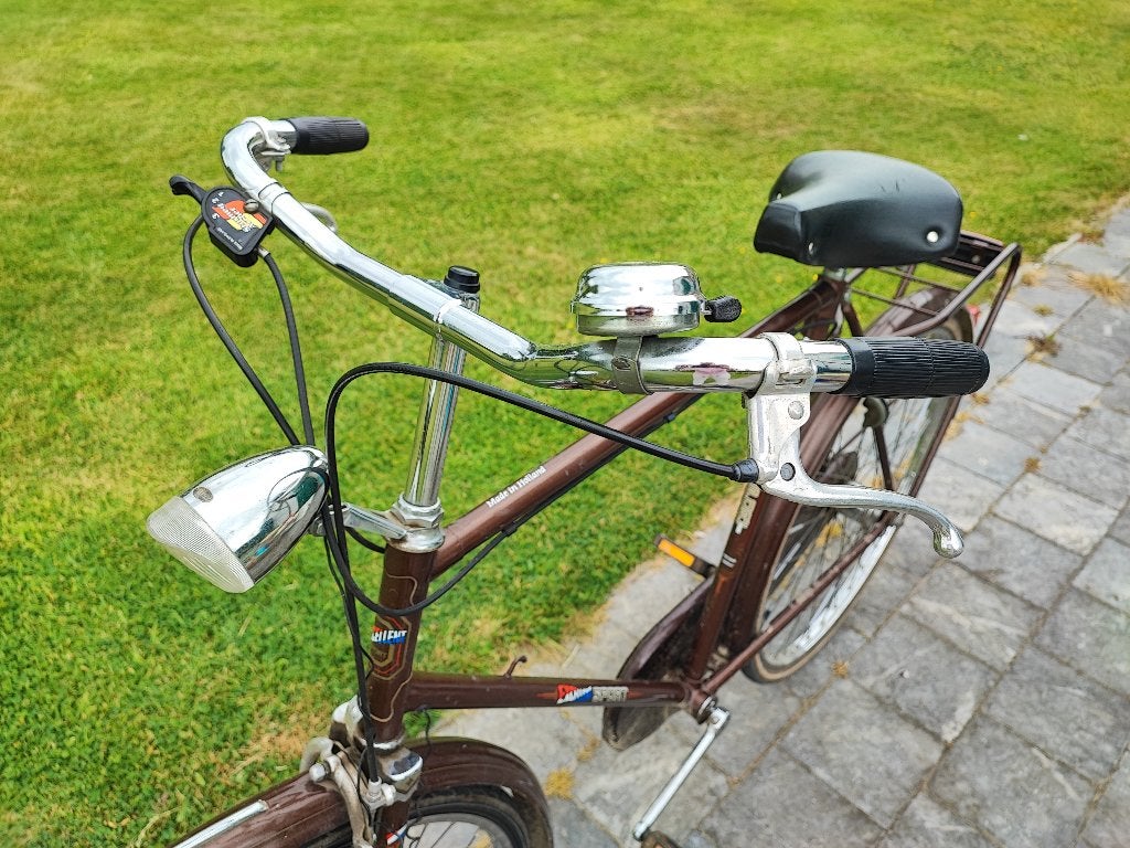 Retro Stadsfiets Heren, Fietsen en Brommers, Gebruikt, Velgrem, Versnellingen, 57 tot 61 cm