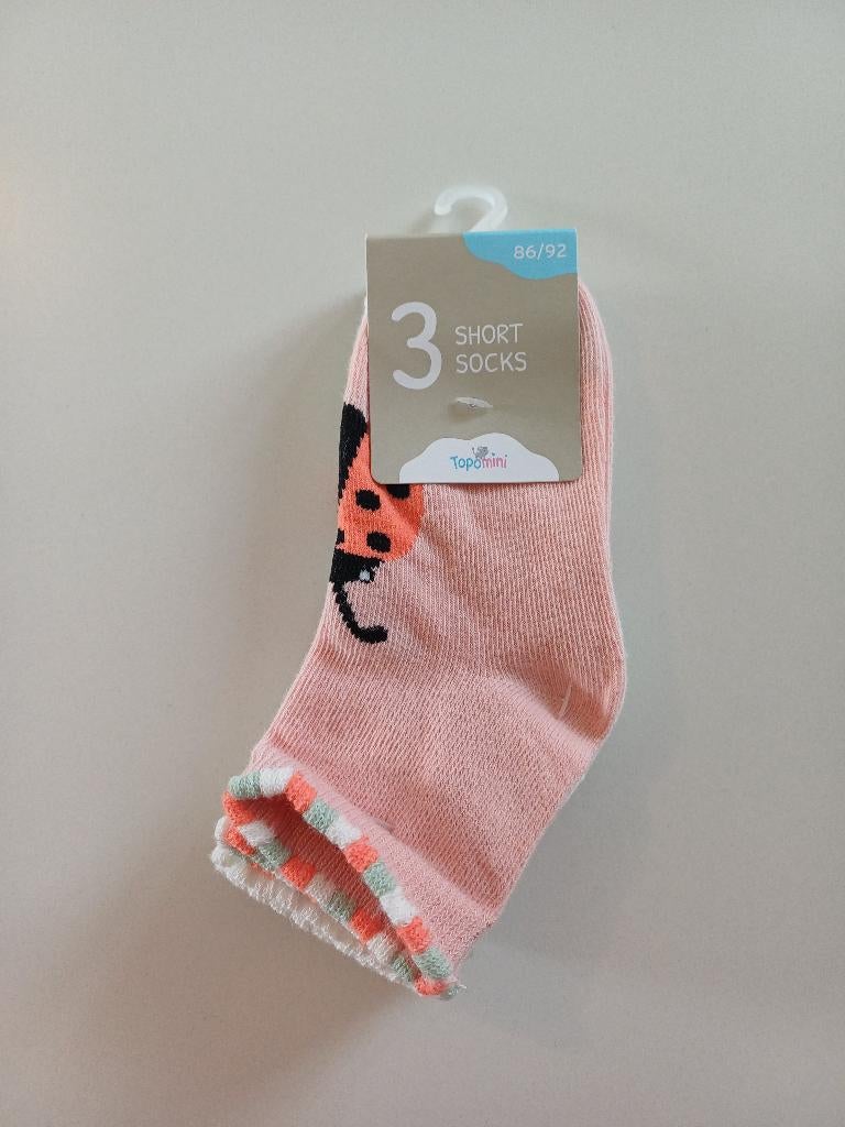 NIEUW set 3 paar sokken maat 86/92 Topomini, Kinderen en Baby's, Kinderkleding | Schoenen en Sokken, Nieuw, Sokken, Meisje, Ophalen of Verzenden