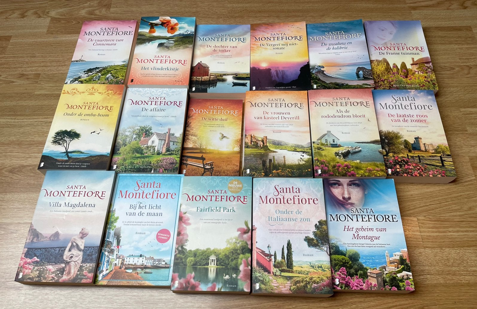 Santa Montefiore romans €5 per stuk, Enlèvement ou Envoi, Utilisé