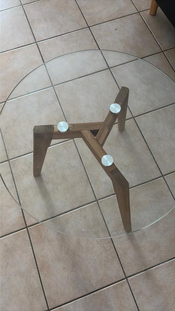 Petite table de salon en verre, Musique & Instruments, Pieds, Enlèvement, Comme neuf