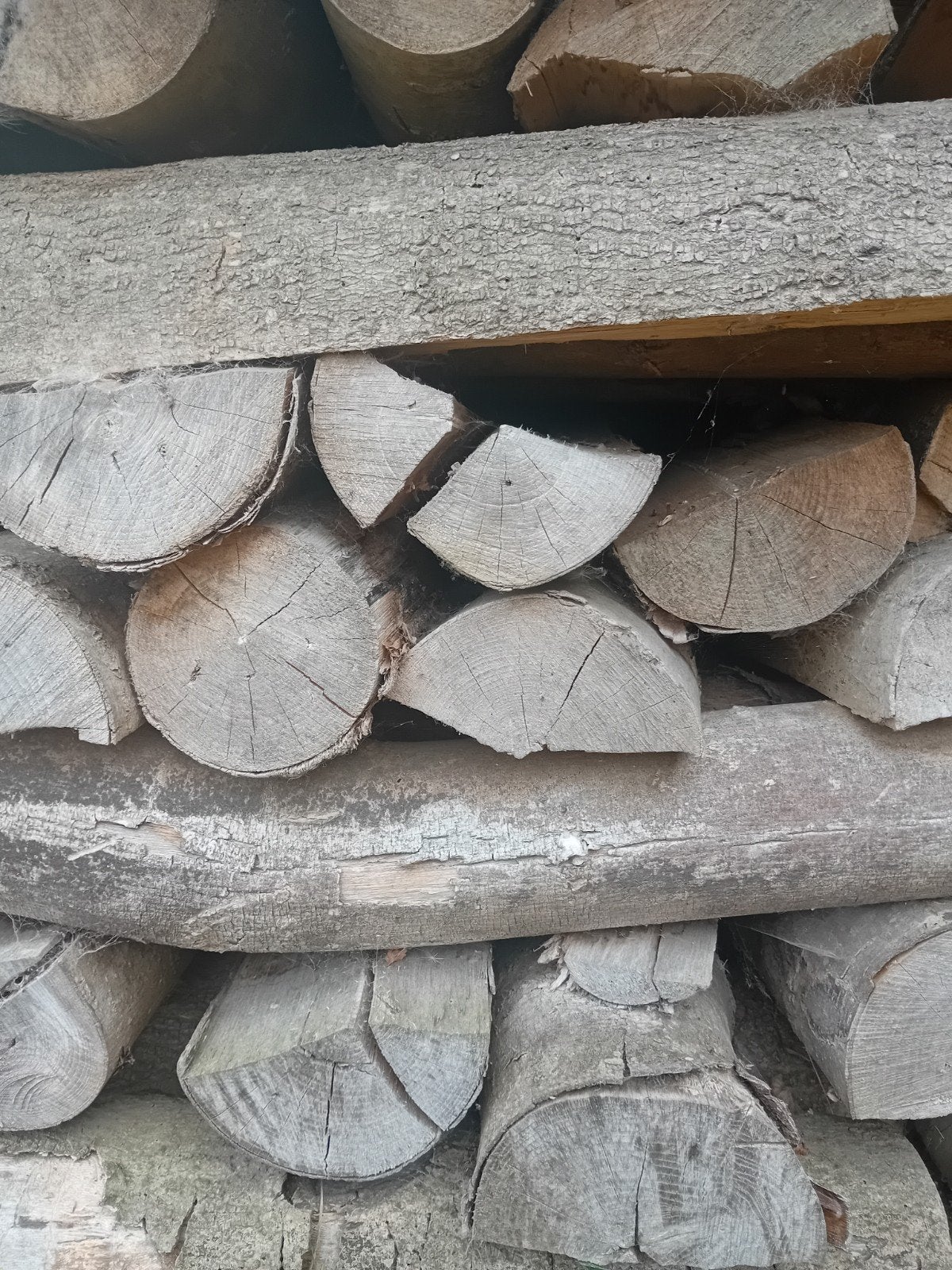 Droog essenhout - 5,5 m3 - 3 jaar winddroog, Tuin en Terras, Brandhout, 3 tot 6 m³, Ophalen, Essenhout, Stammen