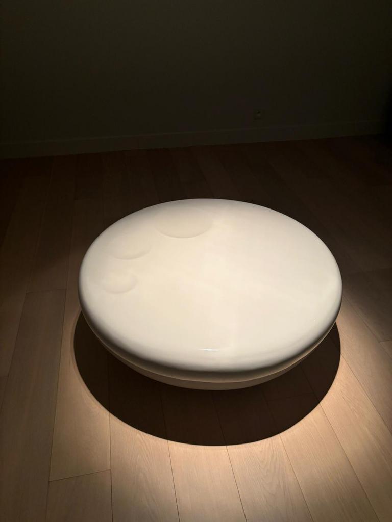 Moderne design salontafel hoogglans wit, Huis en Inrichting, Ophalen, Zo goed als nieuw