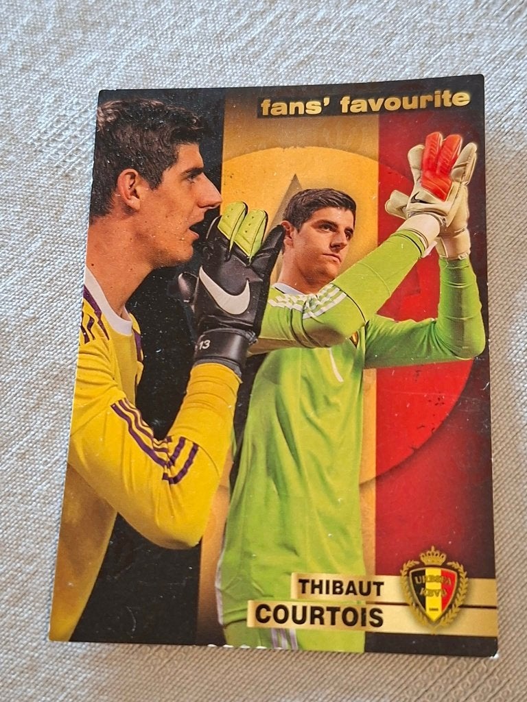 Panini/Voetbalkaart/Thibaut Courtois/Rode Duivels, Ophalen of Verzenden, Gebruikt, Spelerskaart