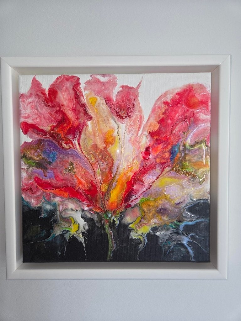 Origineel Werk MarHa (Marleen Haertjens) 35x35, Antiek en Kunst, Kunst | Schilderijen | Modern, Ophalen of Verzenden, Met textuur