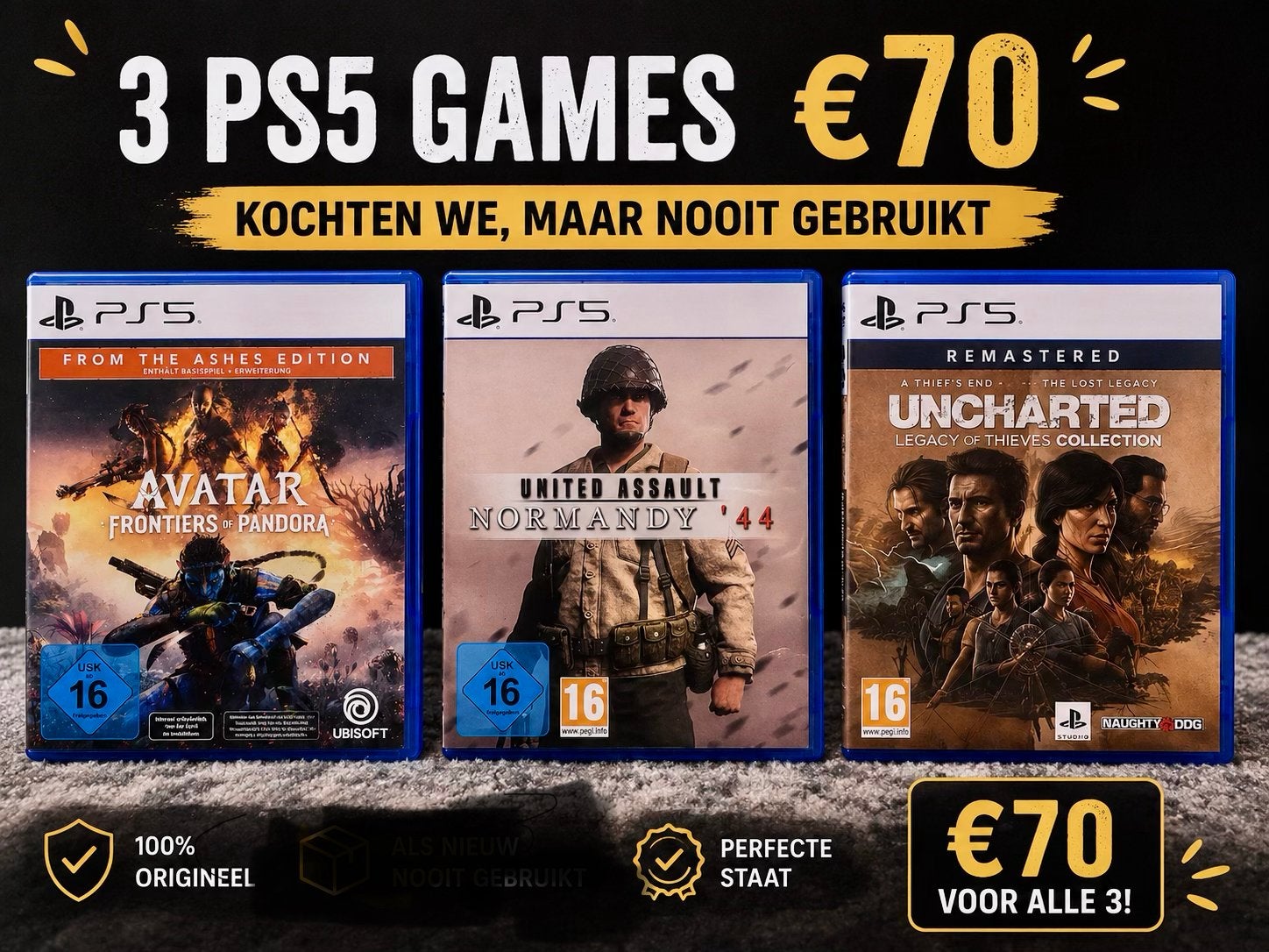 Ps5 gems, Ophalen, Zo goed als nieuw