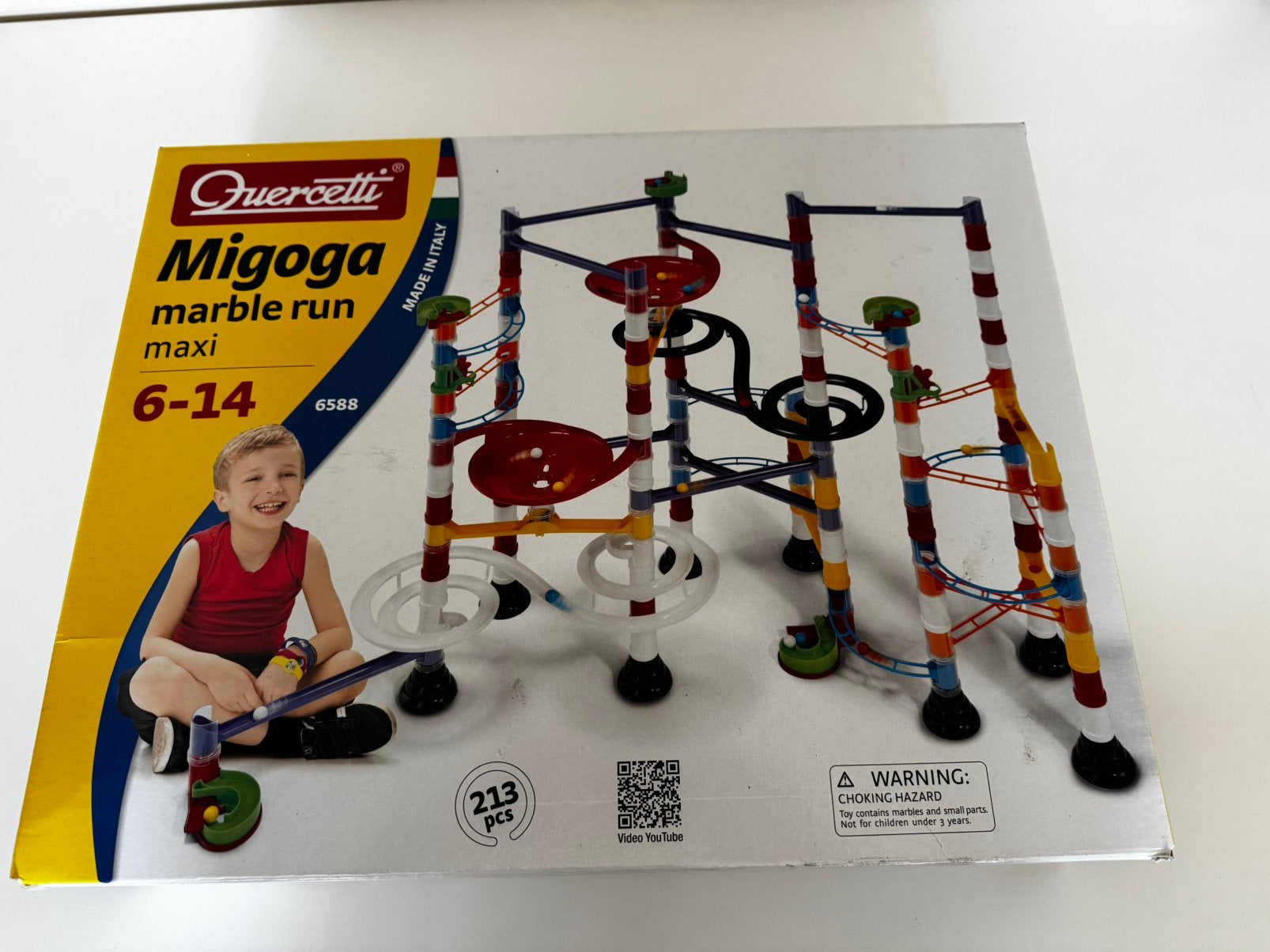 Grote Quercetti Migoga Marble Run Maxi knikkerbaan, Ophalen, Zo goed als nieuw