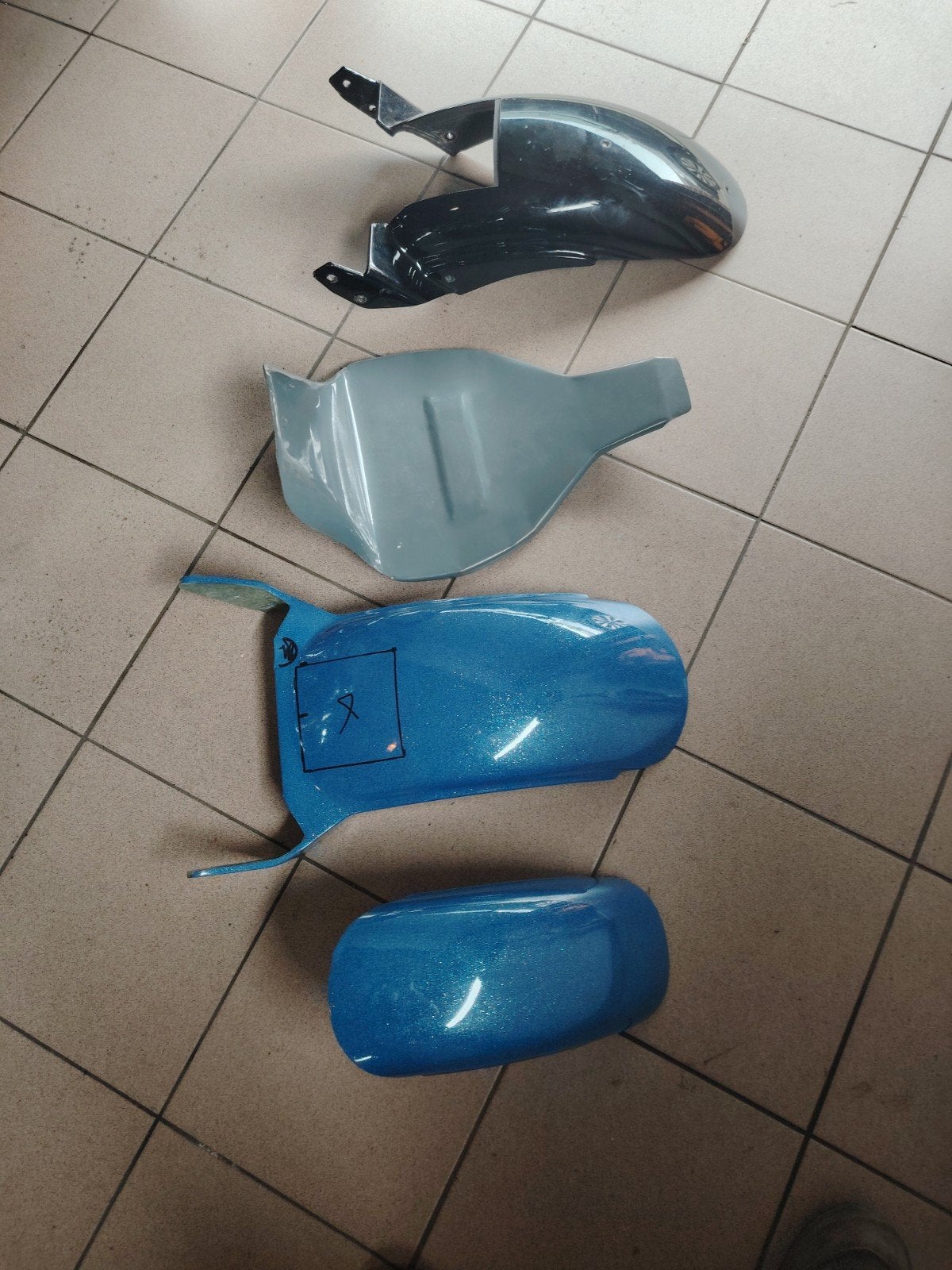 achterspatbord  zadel, Motoren, Ophalen of Verzenden