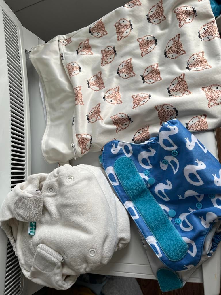 Pakketje totsbots wasbare luiers, Kinderen en Baby's, Ophalen of Verzenden, Gebruikt