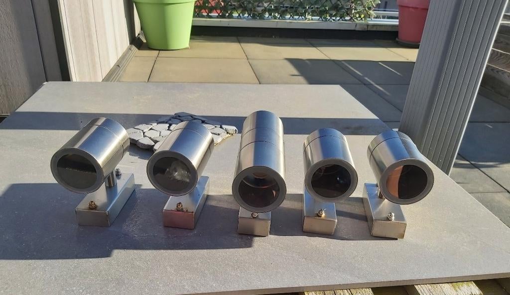 5 superbe Spot INOX façade, Enlèvement