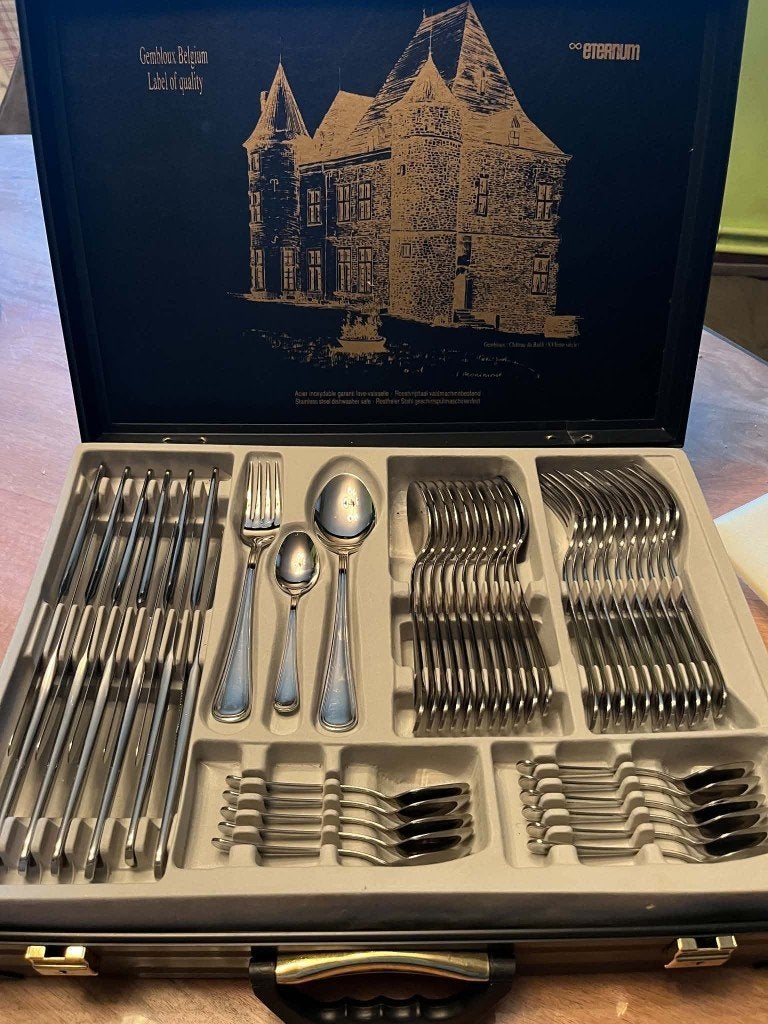 Coffret de couverts inox Eternum complet, Huis en Inrichting, Ophalen, Bestekset, Overige typen, Nieuw
