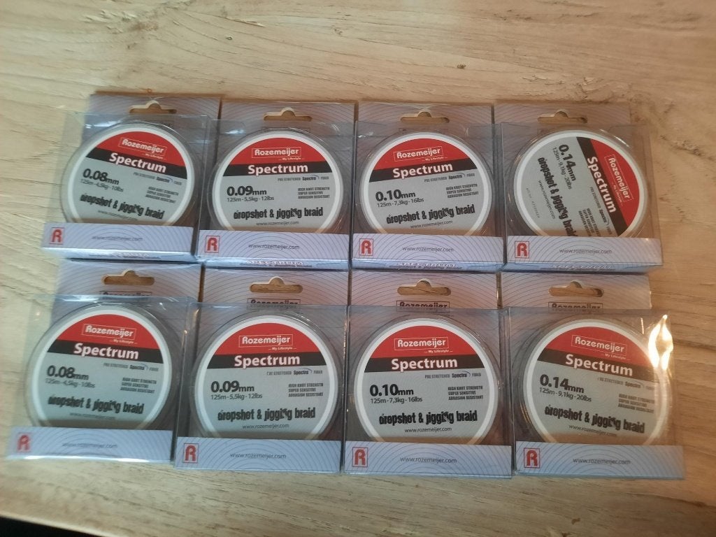 Rozemeijer dropshot & jigging braid 125 mtr, Ophalen of Verzenden, Nieuw, Vislijn