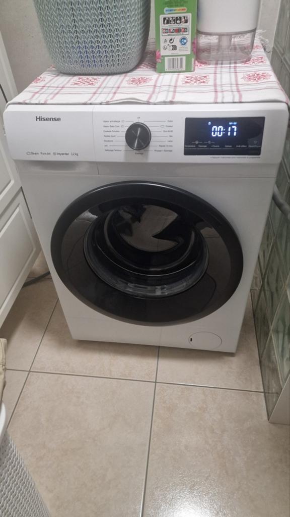 Machine à laver, Elektronische apparatuur, Wasmachines, Zo goed als nieuw, Voorlader, 10 kg of meer, 85 tot 90 cm, 1200 tot 1600 toeren