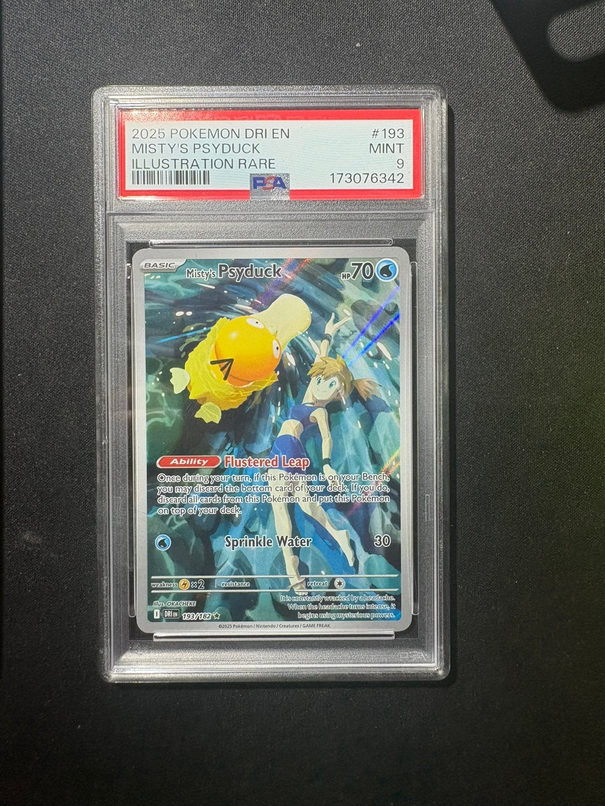 Misty’s Psyduck psa9 Pokémon kaart, Hobby en Vrije tijd, Ophalen of Verzenden, Zo goed als nieuw