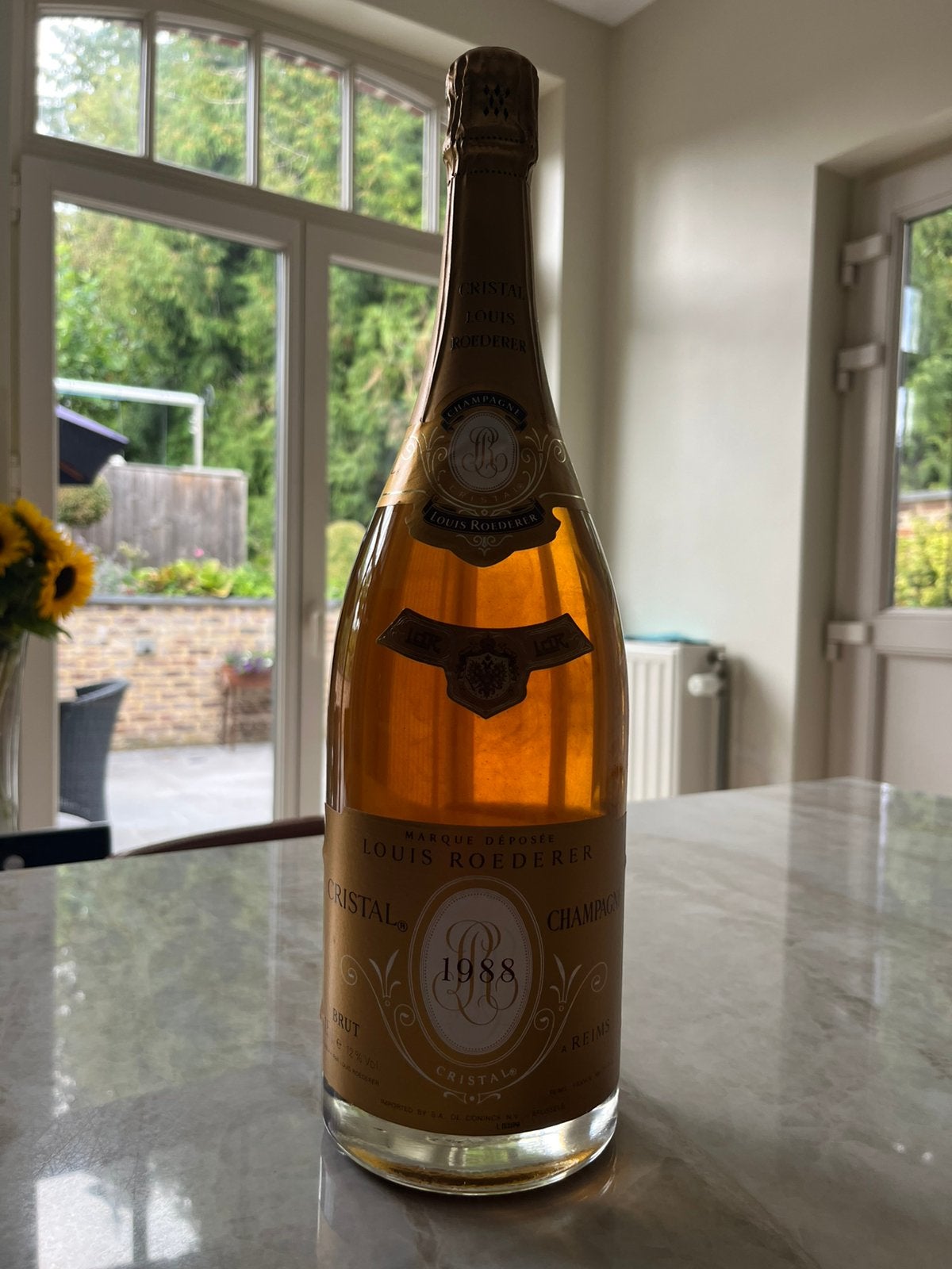 Magnum Louis Roederer Cristal 1988, Verzamelen, Wijnen, Ophalen of Verzenden, Zo goed als nieuw