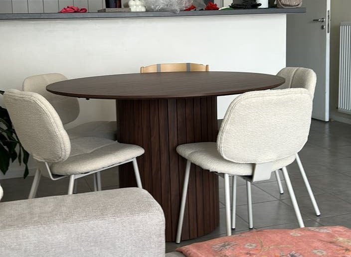 Table à manger ronde, Cinq personnes ou plus, Rond, 50 à 100 cm, Comme neuf
