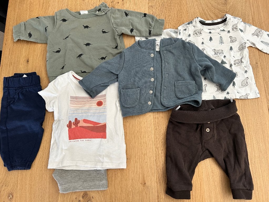 Babykledingpakket maat 62 jongens, Enlèvement, Comme neuf, Garçon