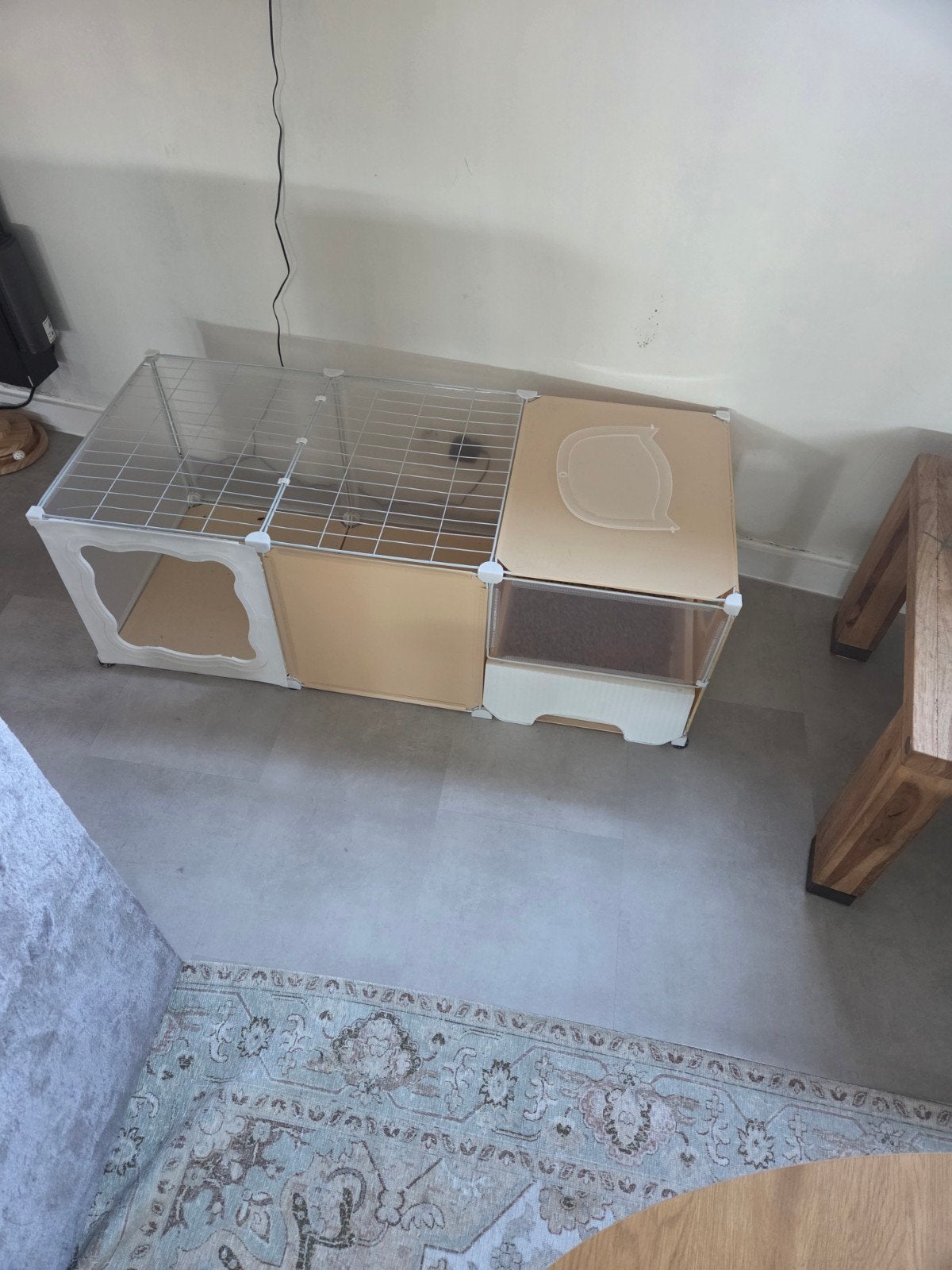 hok met kattenbak, Animaux & Accessoires, Accessoires pour chats, Enlèvement ou Envoi