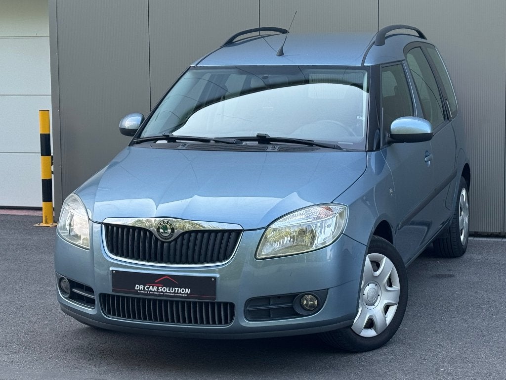 Skoda roomster 1.2 Benzine 1Eigenaar airco 138Dkm, Auto's, Skoda, Dealer onderhouden, Stof, Zwart, Blauw