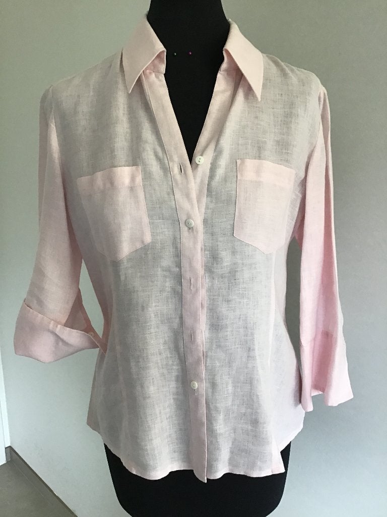 linnen bloesje mt 38, Vêtements | Femmes, Blouses & Tuniques, Enlèvement ou Envoi, Comme neuf, Taille 38/40 (M), Rose