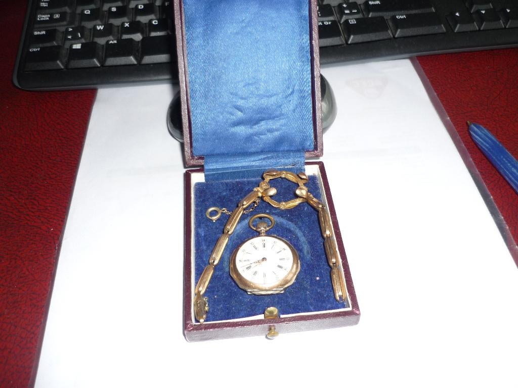 Zakhorloge met armband - vintage, Overige merken, Overige materialen, Zakhorloge, Met bandje