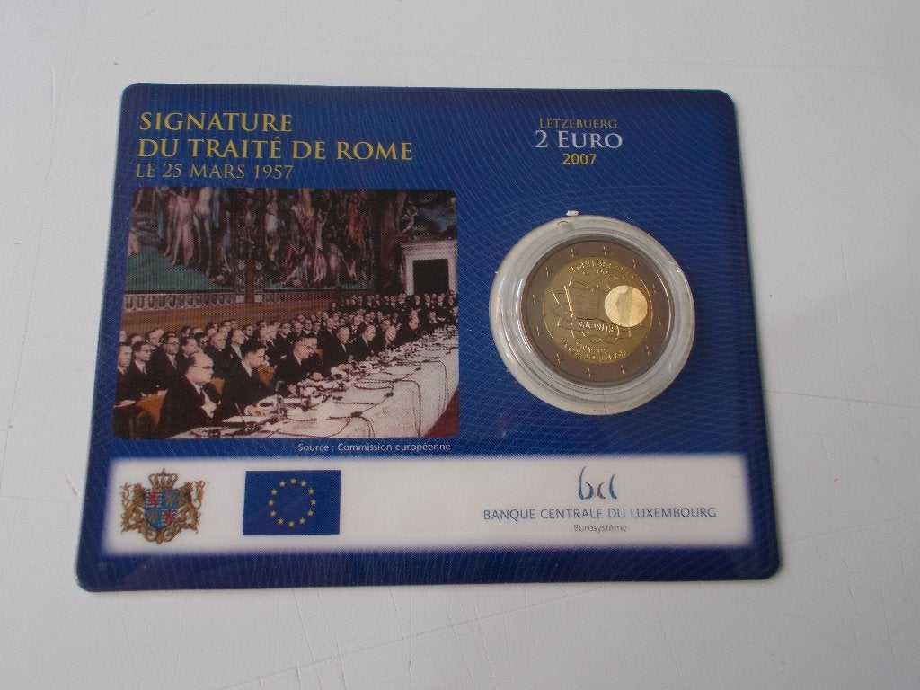 2 Euro Luxembourg 2007 "50th anniversary, Ophalen of Verzenden, 2 euro