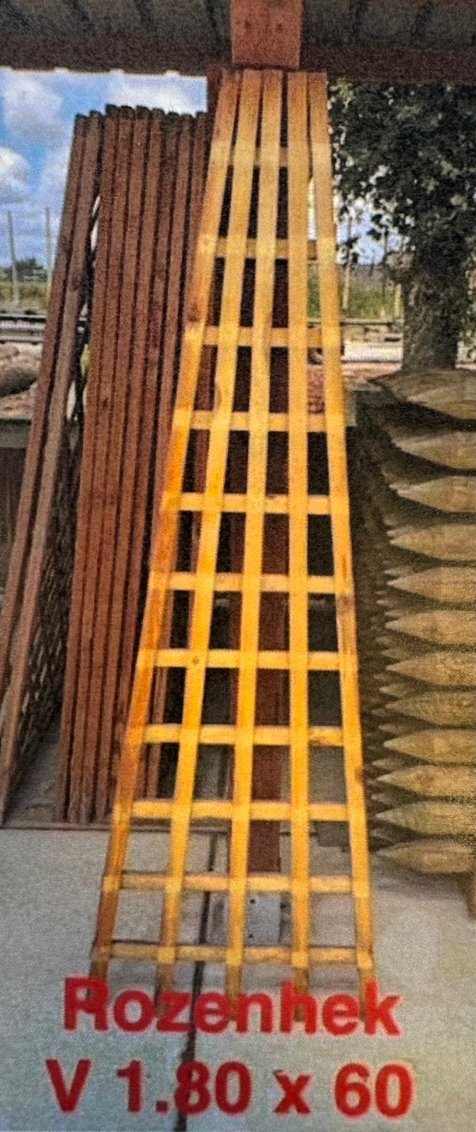 Rozenhekje, Enlèvement, Neuf, Bois, Clôture ornementale