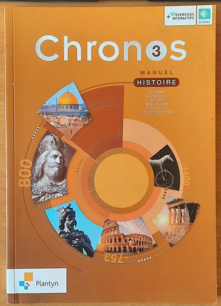 Manuel Histoire Chronos 3 - Plantyn, Enlèvement, Comme neuf, Secondaire, Histoire