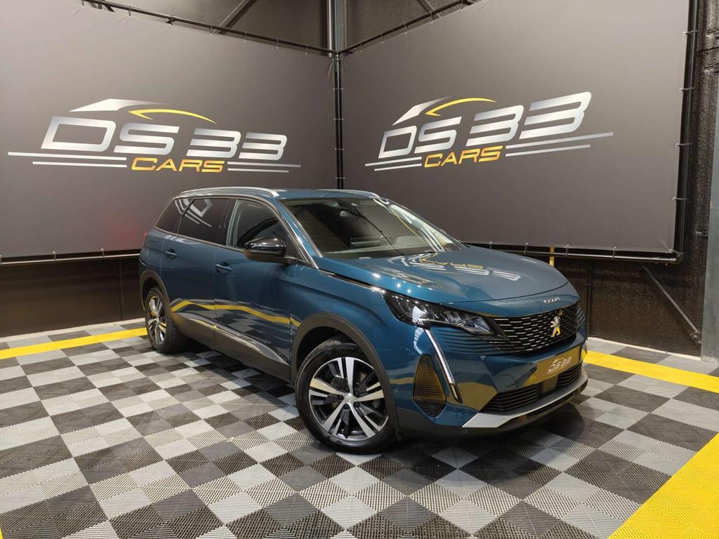 Peugeot 5008 1.2 Allure 7-zit/LED/Keyless/Leder/360/AdCruise, Achat, Entreprise, 7 places, Noir