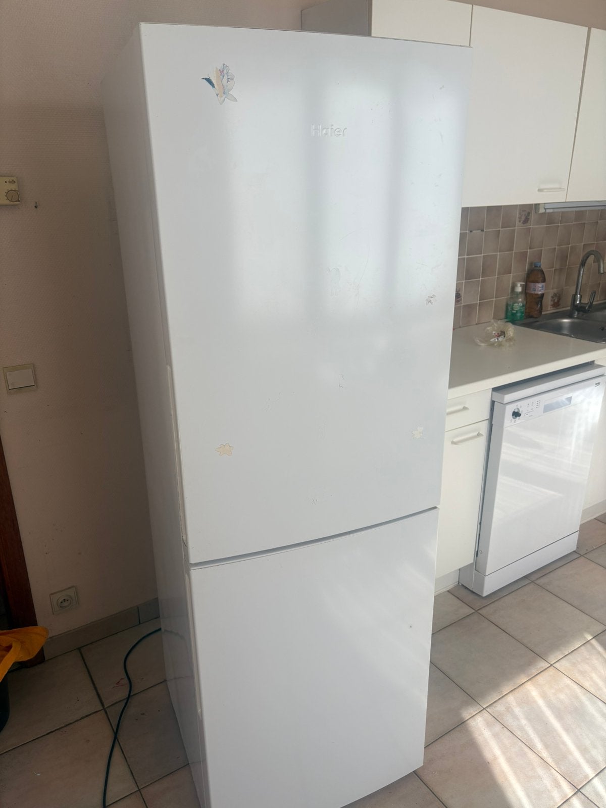 Koelkast met vriezer van het merk Haier, Ophalen, Gebruikt