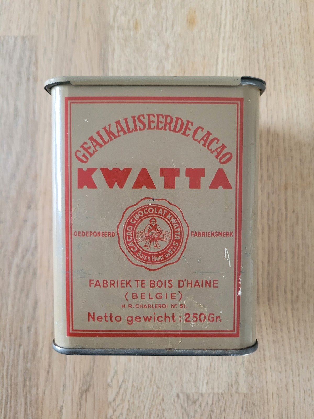 Boite métal cacao Kwatta Bois d'Haine, Enlèvement ou Envoi, Emballage