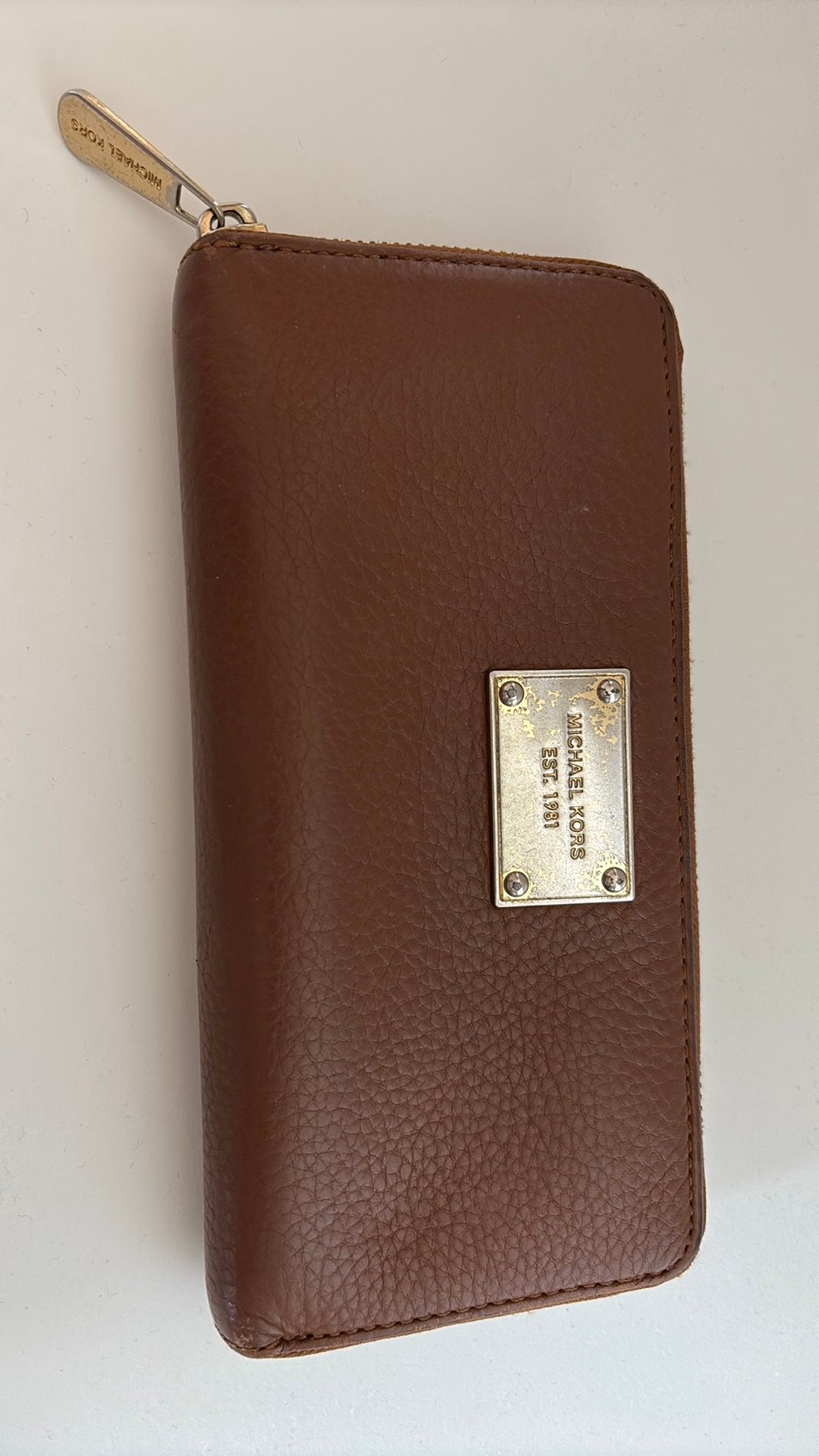 Portefeuille - Michael Kors - cognac, Gebruikt, Bruin, Leder, Ophalen