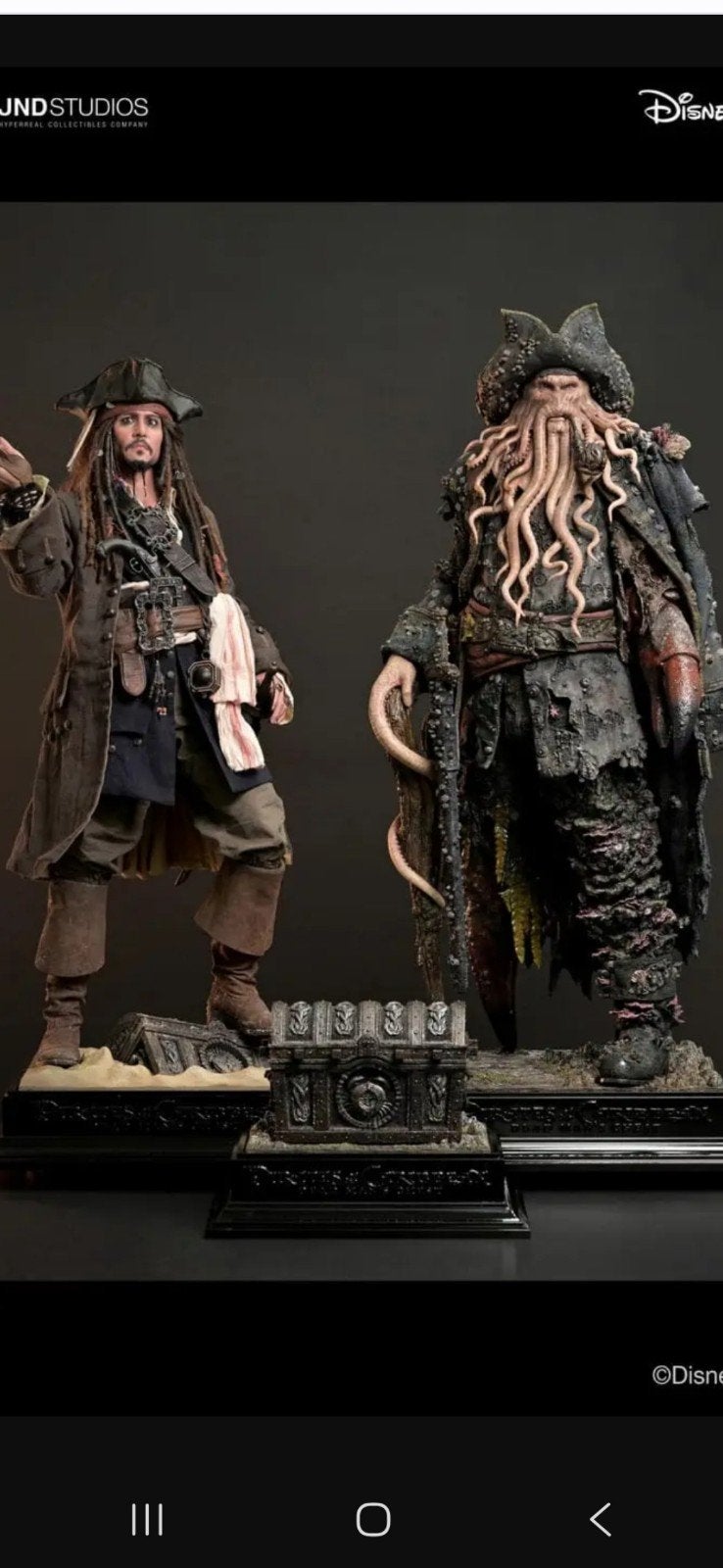 statue pirates des caraibes jnd studio Jack Sparrow Davy Jon, Enlèvement ou Envoi