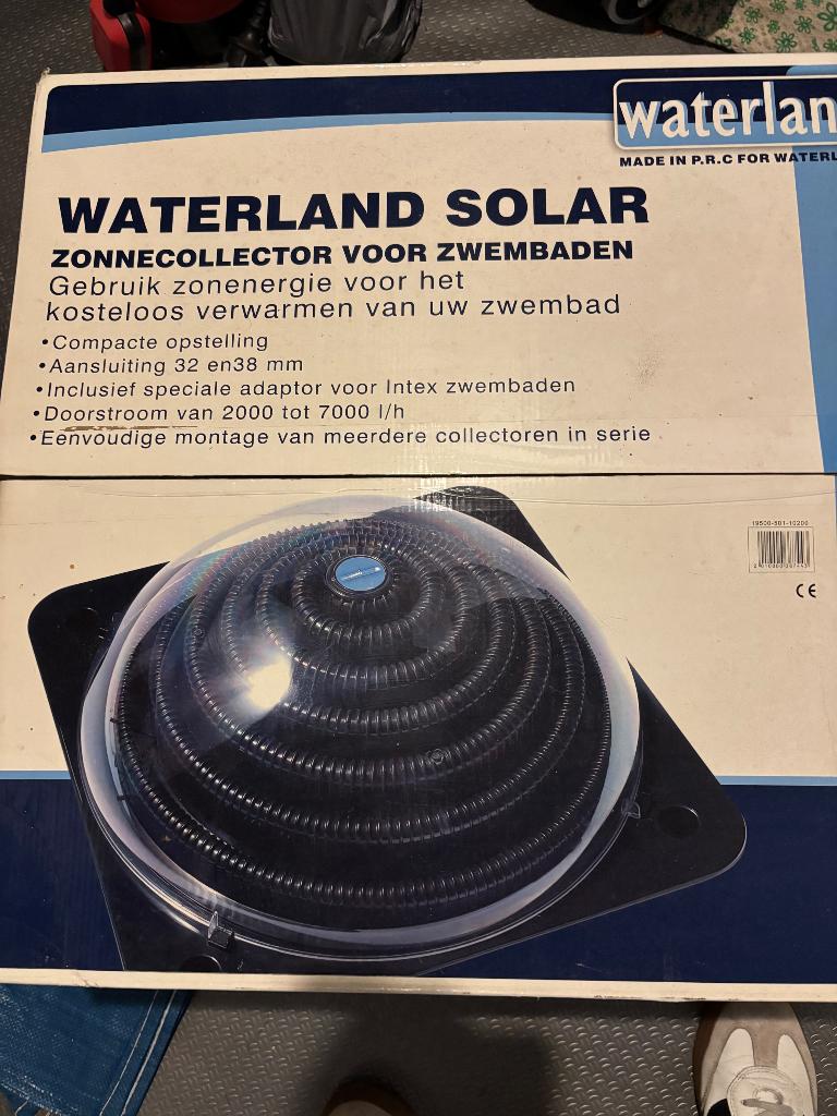 Zonnecollectoren, zandfilterpomp en zwembad, Ophalen, Gebruikt, 200 tot 300 cm, Opblaaszwembad