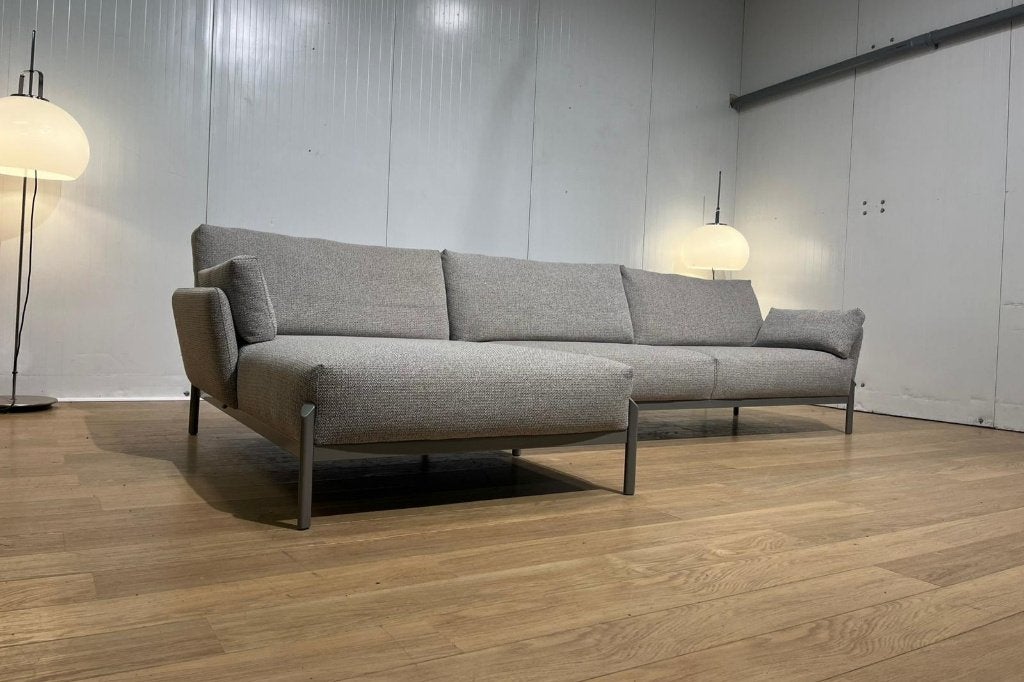 NIEUWSTAAT Leolux Enna Hoekbank NP €9.000 + GARANTIE, Huis en Inrichting, Zetels | Zetels, Design Bank Bankstel Zetel Hoekbank Leolux
