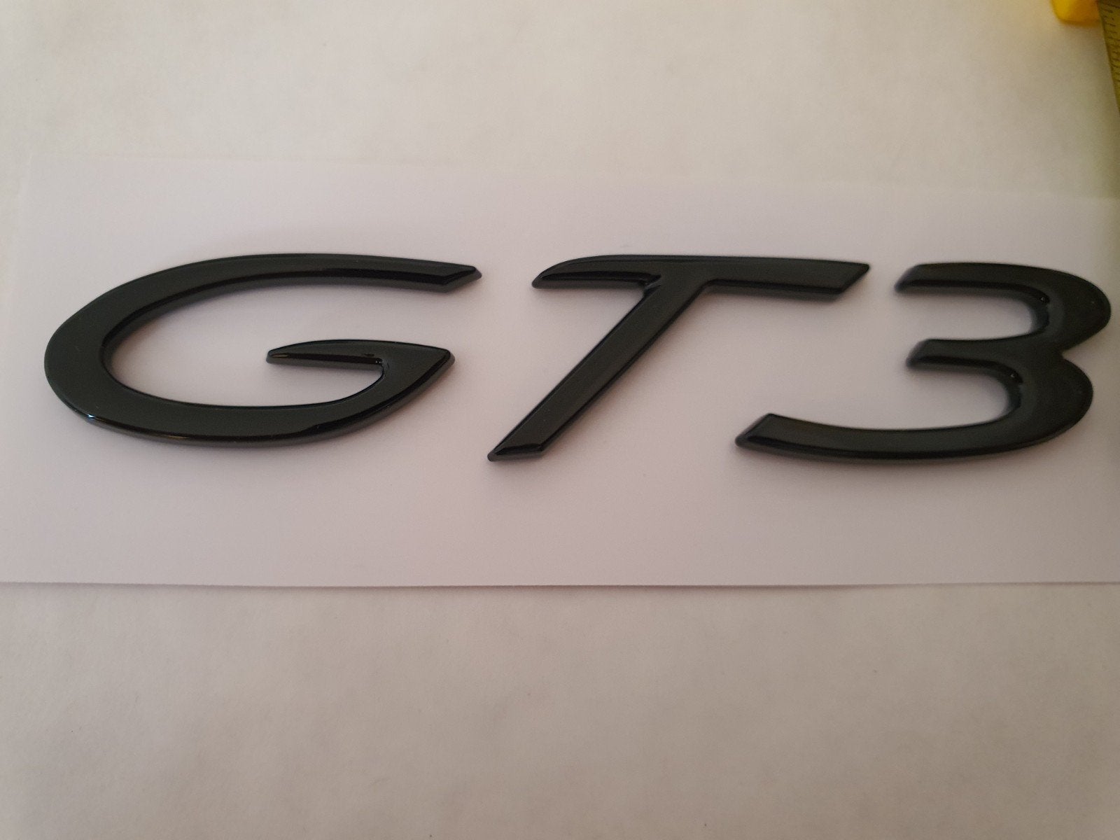 Porsche GT3 koffer logo in blinkend zwart, Ophalen of Verzenden