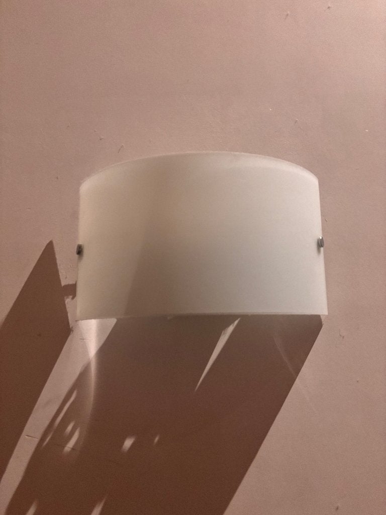 Lot de 2 lampes suspendues avec verre à lait, Maison & Meubles, Enlèvement, Comme neuf, Verre, Klassiek