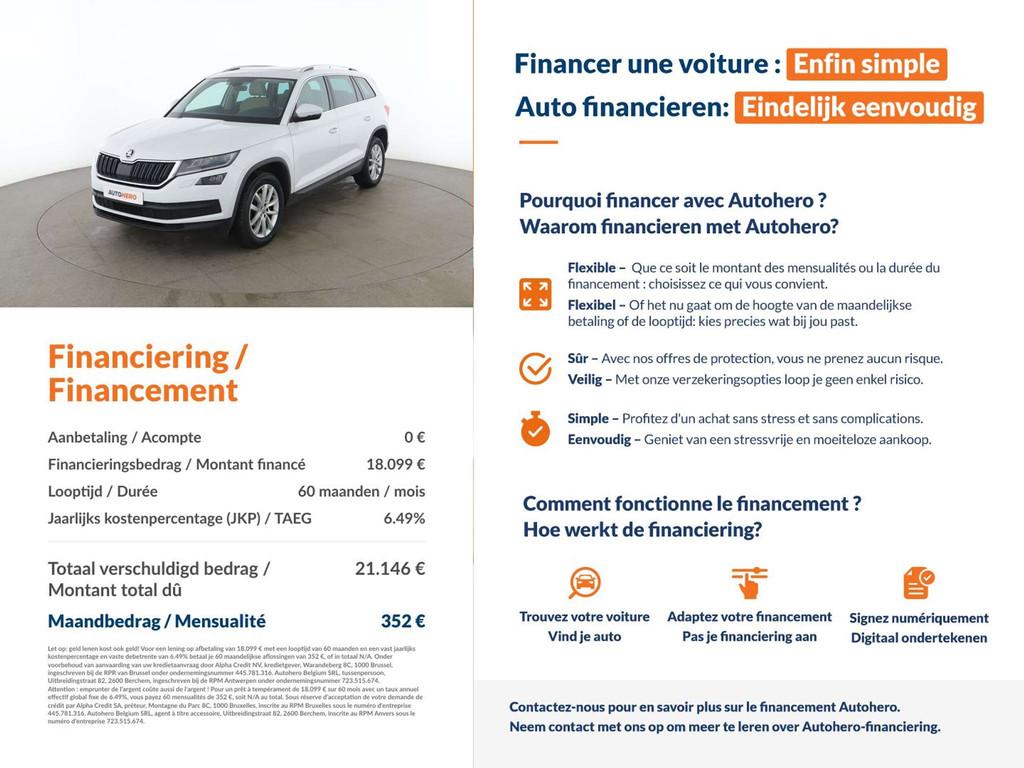 Skoda Kodiaq 2.0 TDI Style 4x4 (bj 2017, automaat), Auto's, Automaat, Gebruikt, 149 g/km, Alcantara