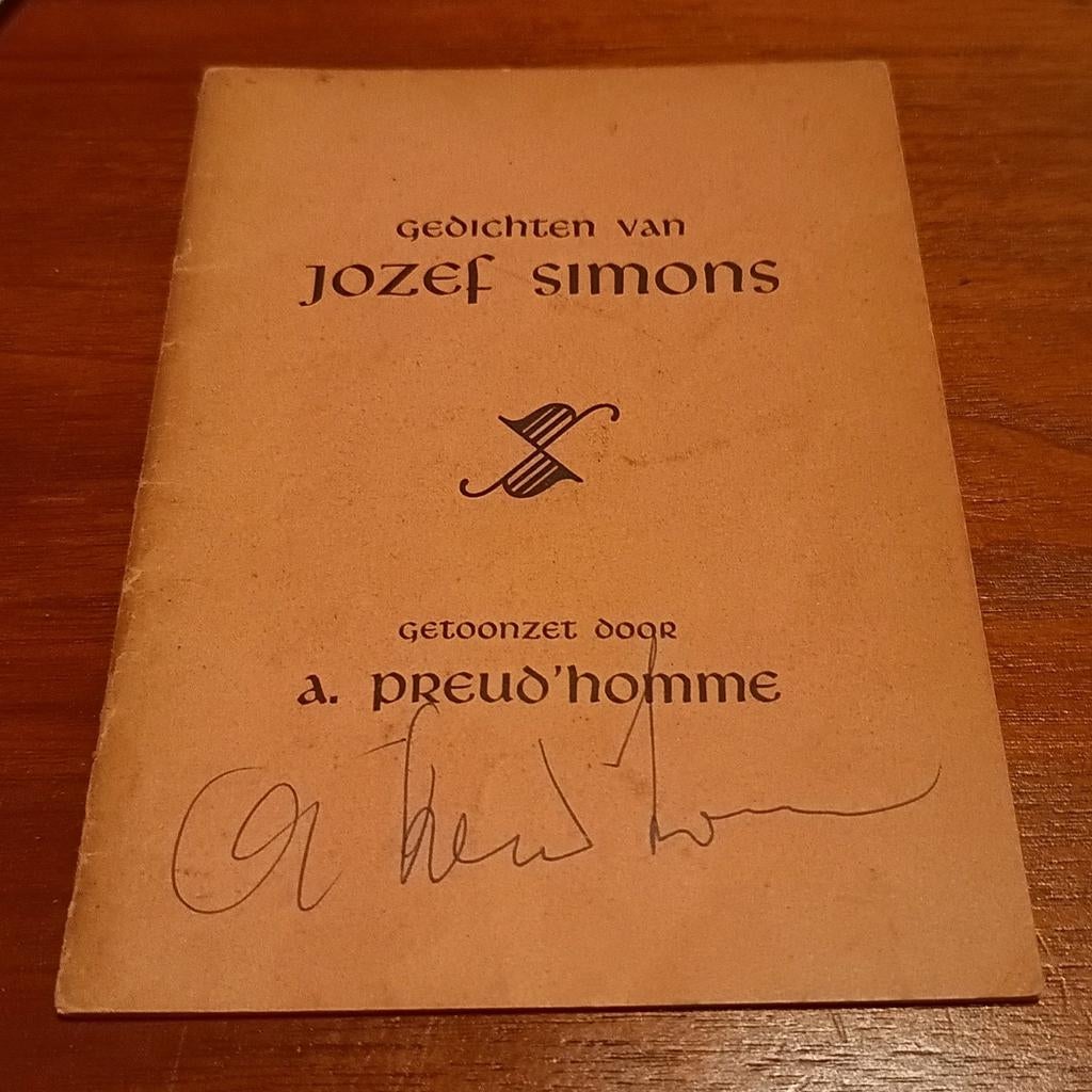 Gedichten van Jozef Simons, Ophalen of Verzenden, Jozef Simons